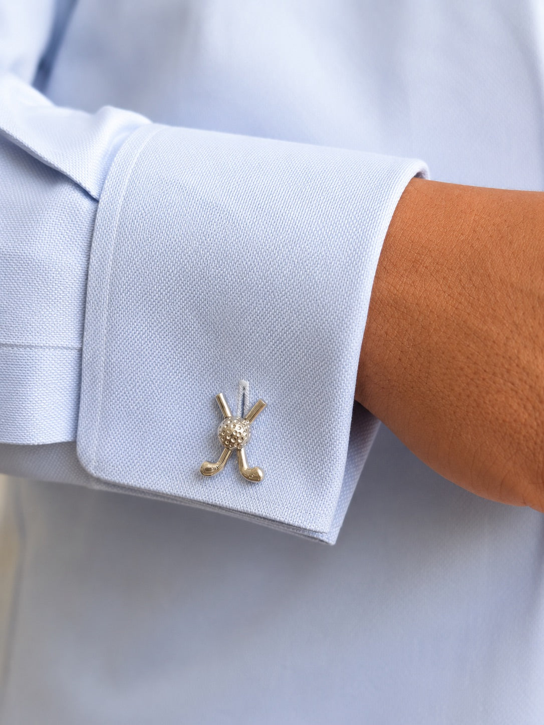 Golf Clubs Cufflinks 925