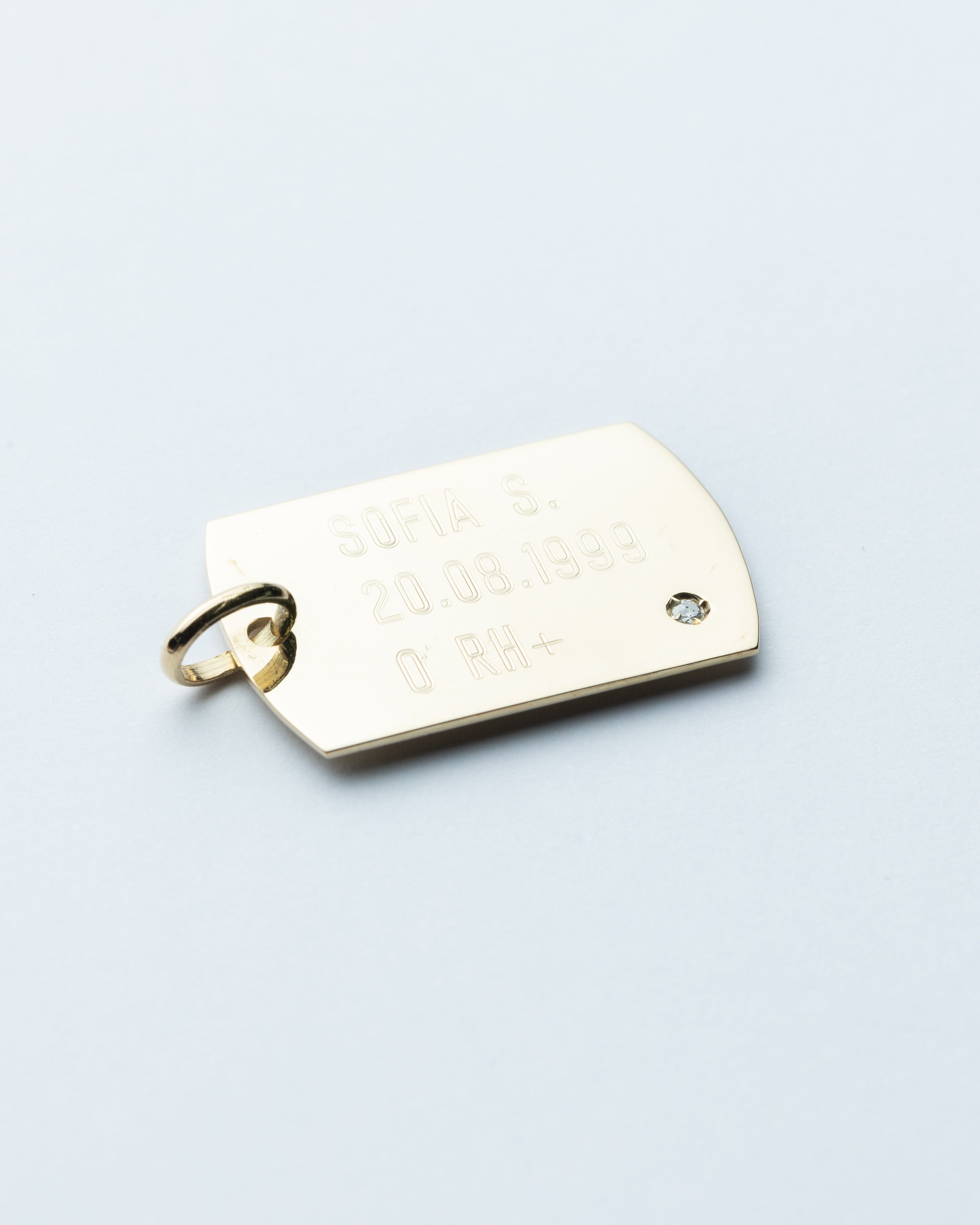 Military ID Tag 18Kt